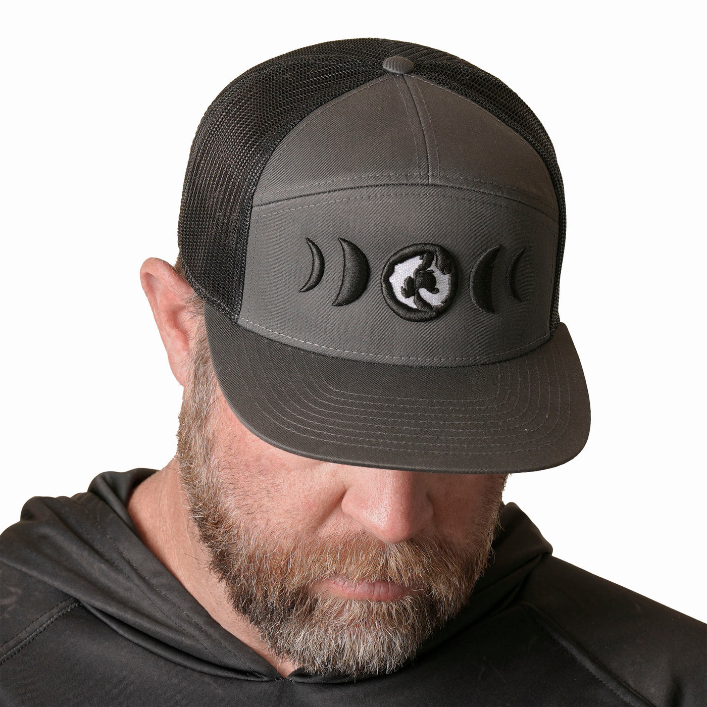 MOONS 7-panel trucker hat 24 -  Charcoal